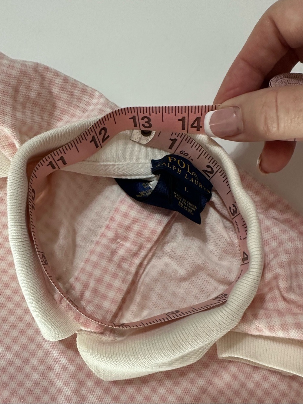POLO RALPH LAUREN PINK GINGHAM DOG SHIRT LARGE PET POLO PREPPY COTTON PINK PONY - Picture 8 of 11